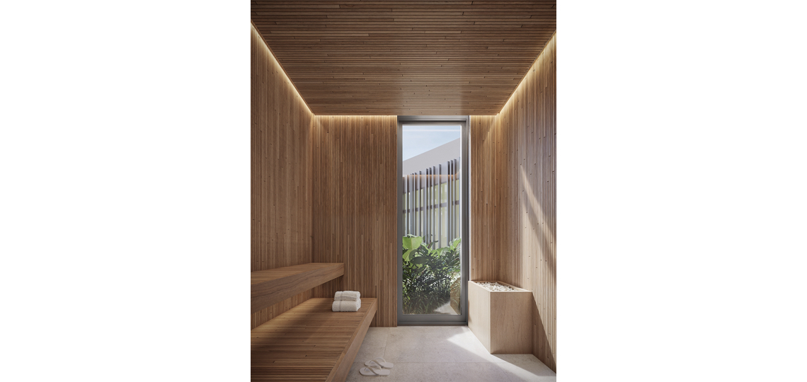Perspectiva Ilustrada Sauna Seca